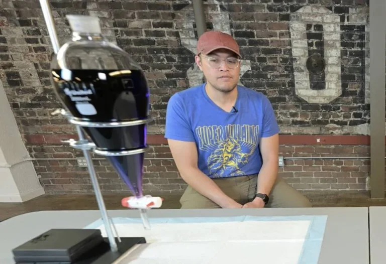 Gerald sitting watching half gallon challenge